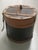 1950s Vintage Round Wooden Hatbox, 1950s For Sale - Image 5 of 13