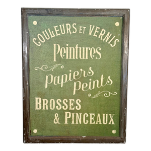 Vintage French Trade Sign From Paris