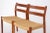 Vintage Danish Model 84 Chairs in Teak and Paper Cord by Niels Otto Møller for J.L. Møllers, 1970s, Set of 4 For Sale - Image 3 of 8
