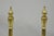Mid 20th Century Mid 20th Century French Art Nouveau Style Brass Urn Finial Fireplace Andirons - A Pair For Sale - Image 5 of 11