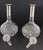 Antique European Cut Crystal Decanters With 880 Silver Collars - a Pair For Sale - Image 4 of 8