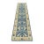 Oushak Runner 2’7” X 9’11” Blue Wool Tribal Hand-Knotted Oriental Rug For Sale
