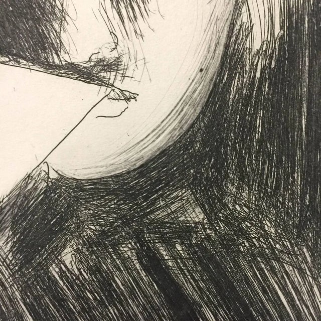 Artist and Model - Original Etching 1970 1970 For Sale - Image 3 of 6