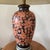 Frederick Cooper Japanese Imari porcelain mantel vase lamps mounted on carved wood stands are highly collectible statement...