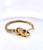 Late 19th Century Late 19th Century 14k Yellow Gold Snake Bracelet For Sale - Image 5 of 10