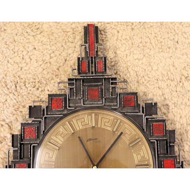 Plastic Electric Wall Clock from Atlantic, 1970s For Sale - Image 7 of 11