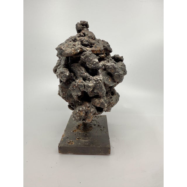 James Bearden James Bearden Brutalist Sculptured Steel “Barnacle Box” For Sale - Image 4 of 12