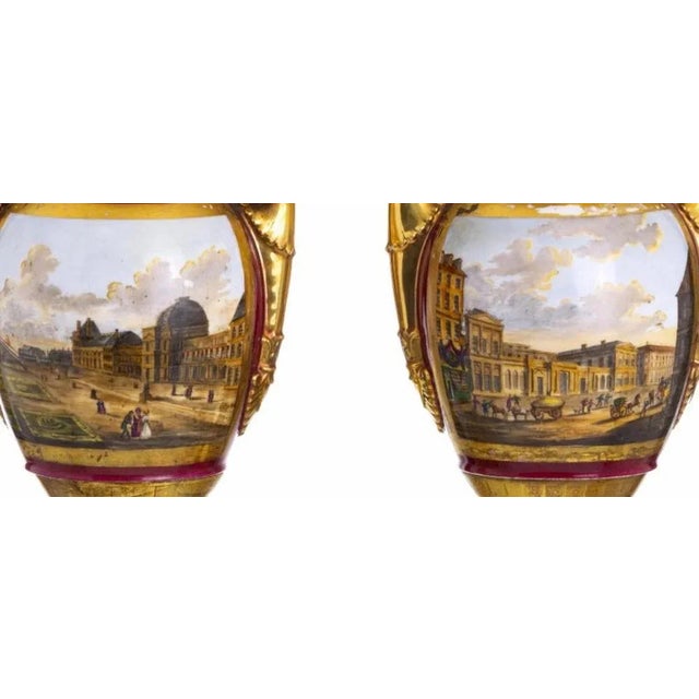 Antique Empire Vases, Set of 2 For Sale - Image 4 of 7