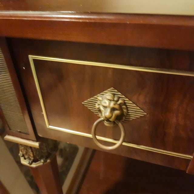 Neo Classical Egyptian Revival Console With Drawer by John Widdicomb For Sale In New York - Image 6 of 7