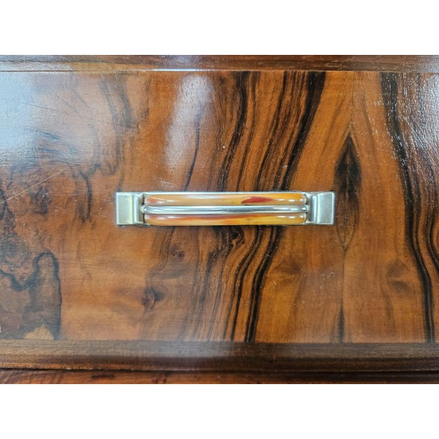 Art Deco Walnut Burl Sideboard with Mirror, 1940 For Sale - Image 16 of 18