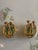 Vintage 14k Gold Oval Jade Cabochon Earrings, A Pair For Sale - Image 4 of 8
