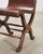 Set of Eight French Provincial Leather Oak Curule Dining Chairs For Sale - Image 13 of 18
