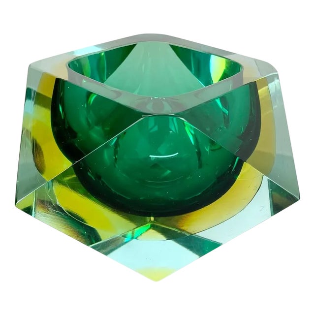 Murano Glass Sommerso Bowl Ashtray from Luigi Mandruzzato, Italy, 1970s For Sale