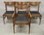 Vintage Mid Century Modern Cat Eye Walnut Dining Chairs by Stanley - Set of 4 For Sale - Image 10 of 11