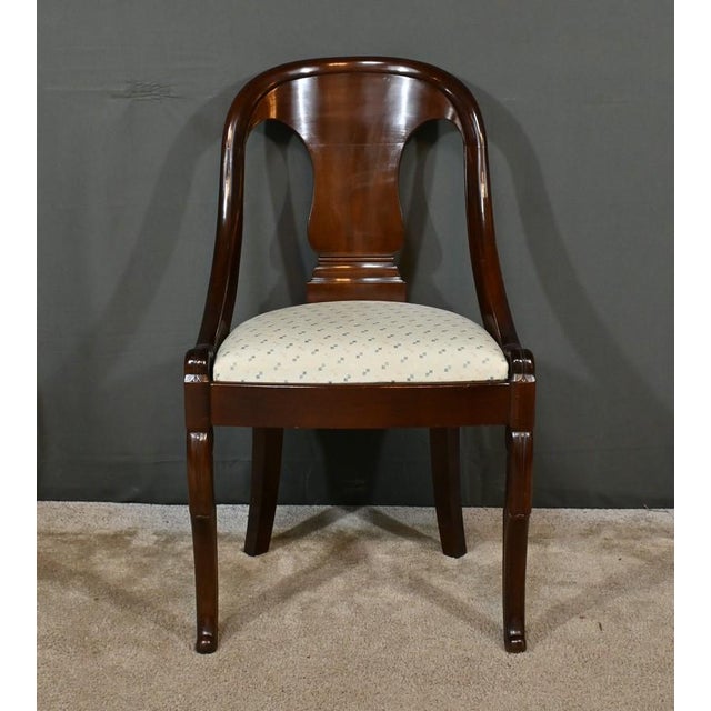 Gondola Chairs in Mahogany, Set of 4 For Sale - Image 6 of 18