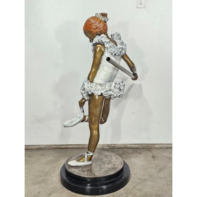 Mid-Century Modern Bronze Ballerina Sculpture For Sale - Image 3 of 12