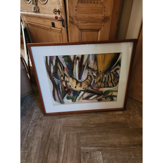 Isabel Stensland Pastel Animal Drawing For Sale - Image 9 of 9