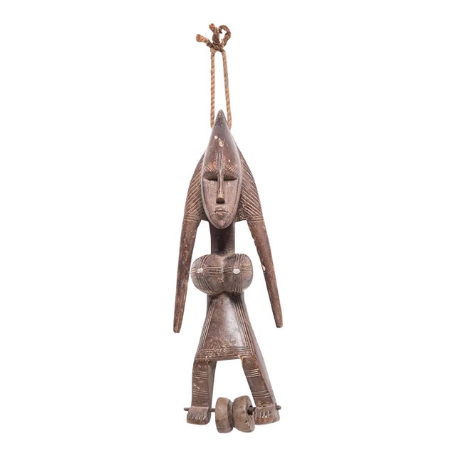 Vintage African Bambara Heddle Pulley For Sale