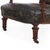 Gillows of Lancaster & London An English Walnut and Tufted Leather Library Armchair by Gillows, 19th C. For Sale - Image 4 of 8