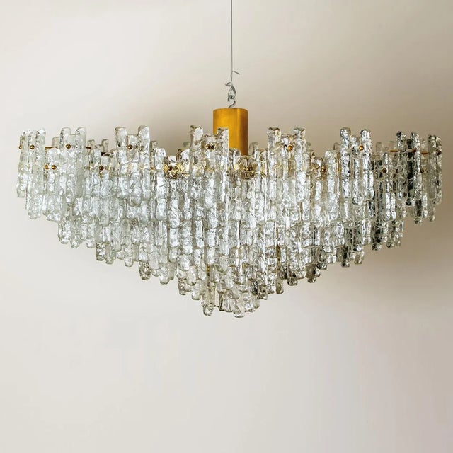 Gold Large Seven Tier Sculptural Ballroom Chandelier by JT Kalmar For Sale - Image 8 of 11
