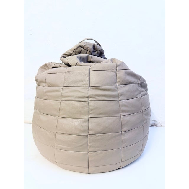 One beanbag chair from the 1970s or 80s. The design is attributed to the Swiss furniture manufacturer De Sede. Light...