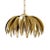 New item. Not vintage. Brighten your space with a touch of tropical charm using the Fifi Antique Brass Palm Leaf Pendant...