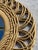Traditional Vintage Late 20th Century Mgm Boho Chic Faux Rattan Oval Wall Mirror For Sale - Image 3 of 9