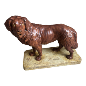 Plaster Sculpture of a Retriever or Setter. 50's