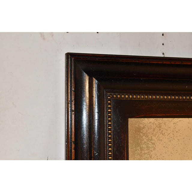 1990s Vintage Mirror With Wide Molded Frame For Sale - Image 5 of 10