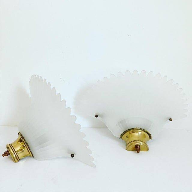 1940s Art Deco Fan Wall Lights a Pair Chairish