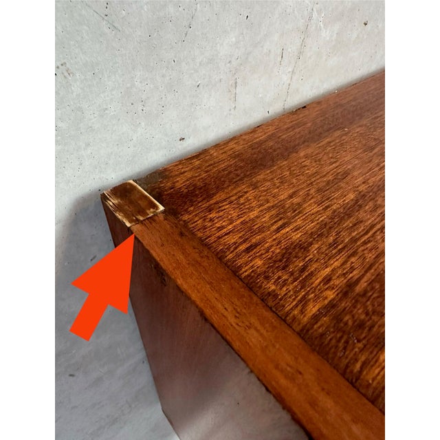 Brown Mid-Century Modern Wall Unit in Teak, 1950s For Sale - Image 8 of 9