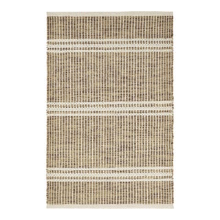 Dash & Albert by Annie Selke Malta Natural Woven Wool Rug, 9' 6" x 13' 6" For Sale