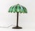 Metal Late 20th Century Tiffany Style Slag Glass Table Lamp For Sale - Image 7 of 10