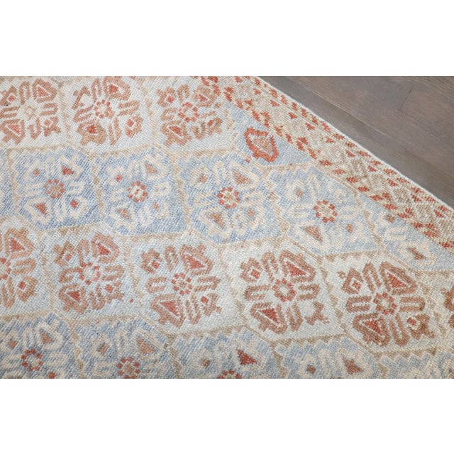 Light Blue Persian Balouch Throw Rug , 3'2'' X 4'11'' For Sale - Image 4 of 7