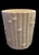 1980s Vintage Ceramic Faux Bamboo White Regency Style Planters Cache Pots- A Pair For Sale - Image 5 of 8