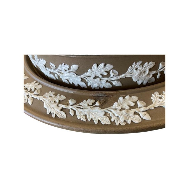 Late 19th Century Late 19th Century Brown Wedgwood Jasperware Cheese Dome For Sale - Image 5 of 9