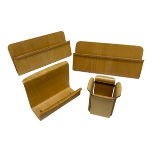 Michael Graves Modern Bentwood Desk Accessory Organizer Set