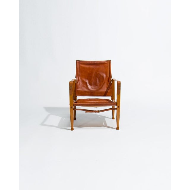 Safari Chair designed by Kaare Klint and produced by Rud Rasmussen, Denmark, early twentieth century. Based on traditional...