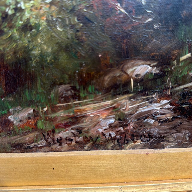 Late 19th Century Wesley Webber Original Oil Painting For Sale - Image 4 of 12