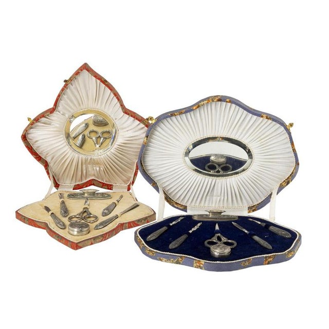 19th Century Silver Toiletry Cases, Set of 2 For Sale - Image 6 of 6