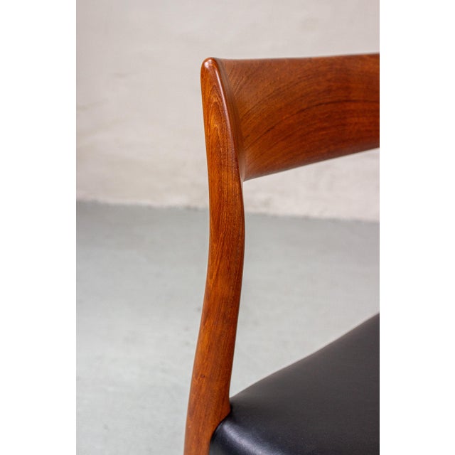Danish Model 77 Chairs in Teak by Niels Otto (N. O.) Møller for J.L. Møllers, 1960s, Set of 2 For Sale - Image 9 of 18