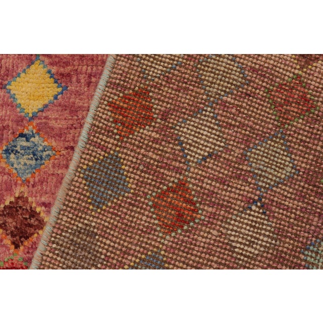 Contemporary Balochi Purple/Blue Wool Rug - 3'11''x5'11'' For Sale - Image 9 of 11