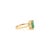Metal Double Prong Set Art Deco 2 Ct Emerald Engagement Ring Size 5 in 14k Solid Gold For Sale - Image 7 of 14