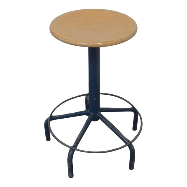 Vintage Five-Legged Stool, 1970s For Sale