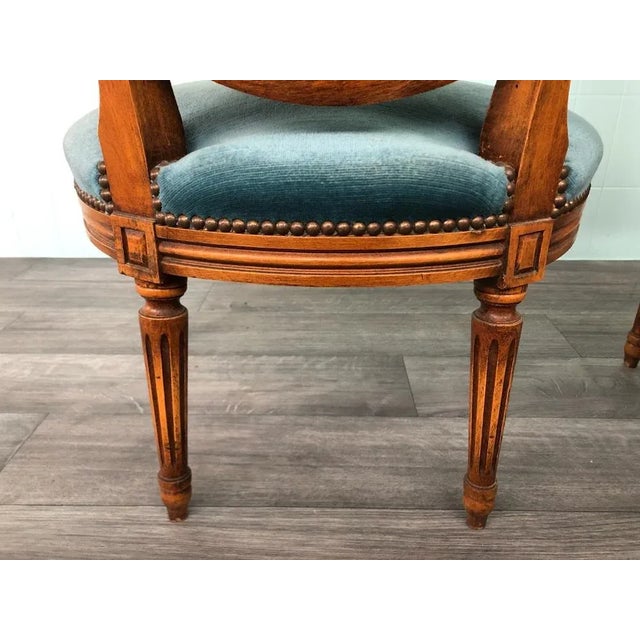 Set of Louis XVI Style Armchairs, 1920s For Sale - Image 12 of 13