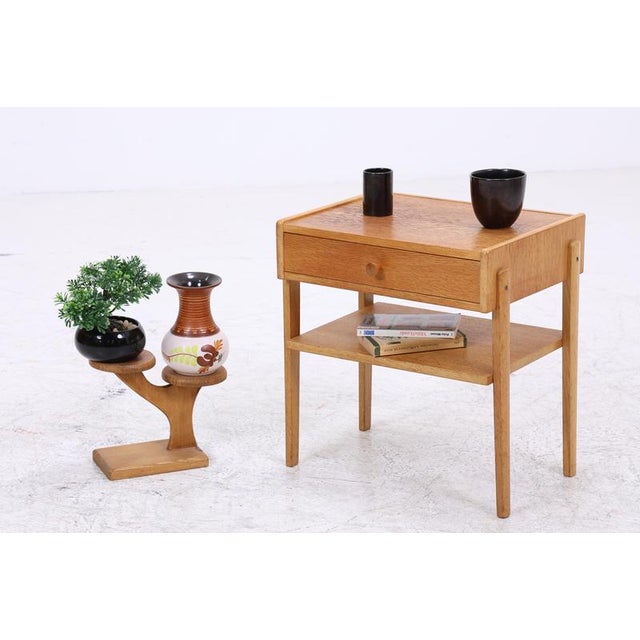 Mid-Century Oak Nightstand, 1960s For Sale - Image 13 of 13