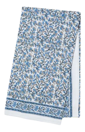 Anna 6-Seat Blue Tablecloth