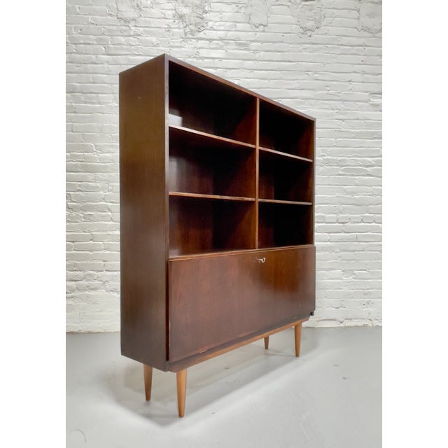 1960s Danish Mid Century Modern Rosewood Bookcase / China Cabinet, C. 1960's For Sale - Image 5 of 11