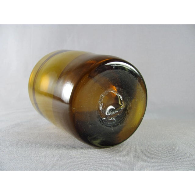 Handblown Citrine Amber Lowball Glass Tumblers - Set of 8 For Sale - Image 6 of 7