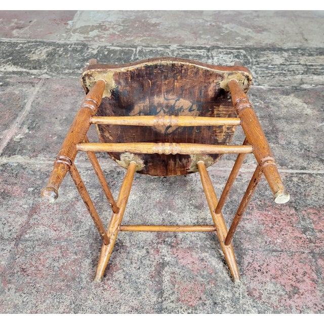 19th Century Primitive Capitan Chair For Sale - Image 10 of 11